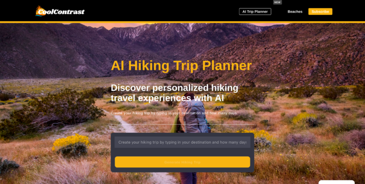 AI Hiking Trip Planner by Cool Contrast