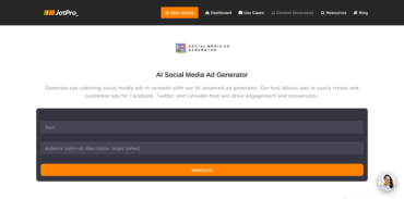 AI Social Media Ad Generator